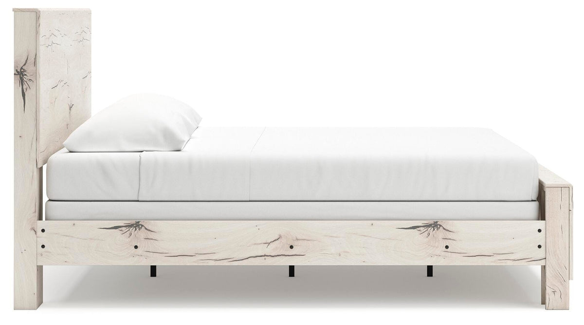 Lawroy King Panel Bed, Dresser, Mirror, Chest and Nightstand