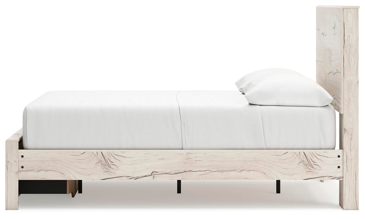 Lawroy Full Panel Storage Bed, Dresser and Mirror