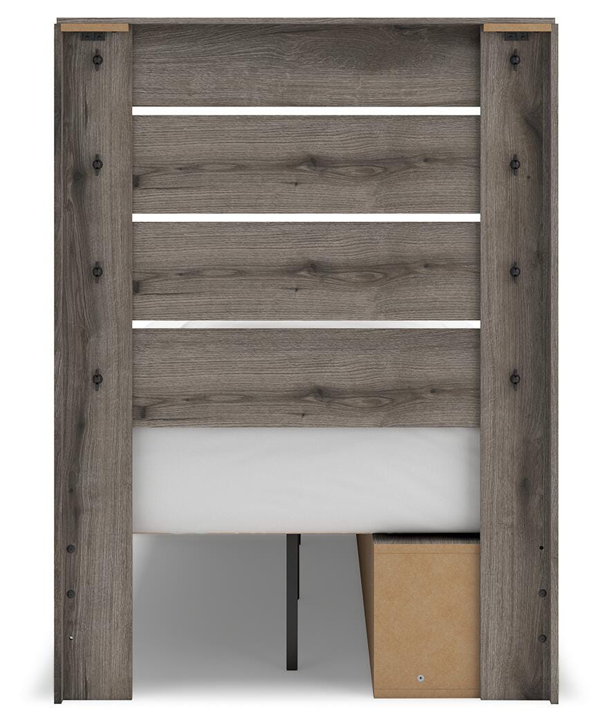 Graystorm Twin Panel Storage Bed