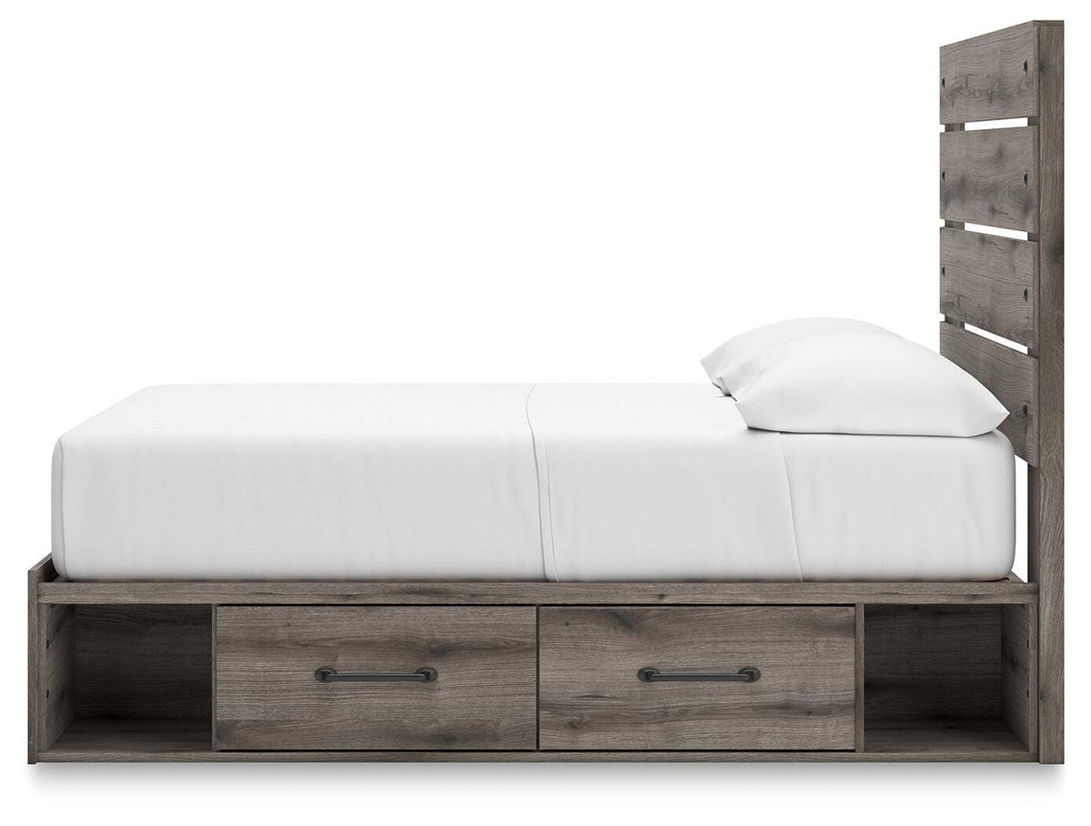 Graystorm Full Panel Bed with Storage