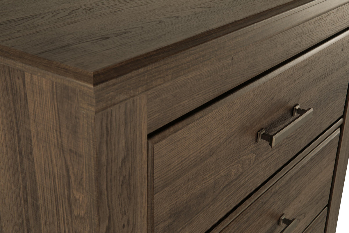 Juararo King Poster Bed, Dresser, Chest and Nightstand