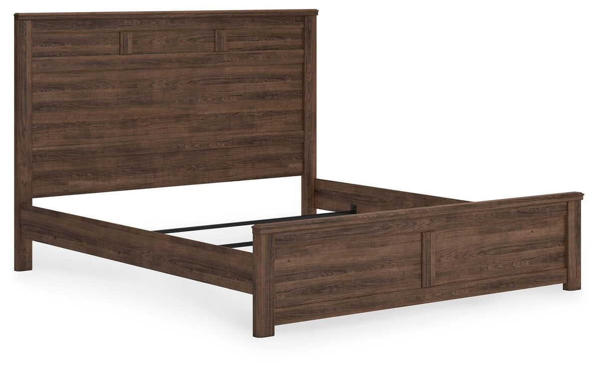 Juararo King Panel Bed and 2 Nightstands
