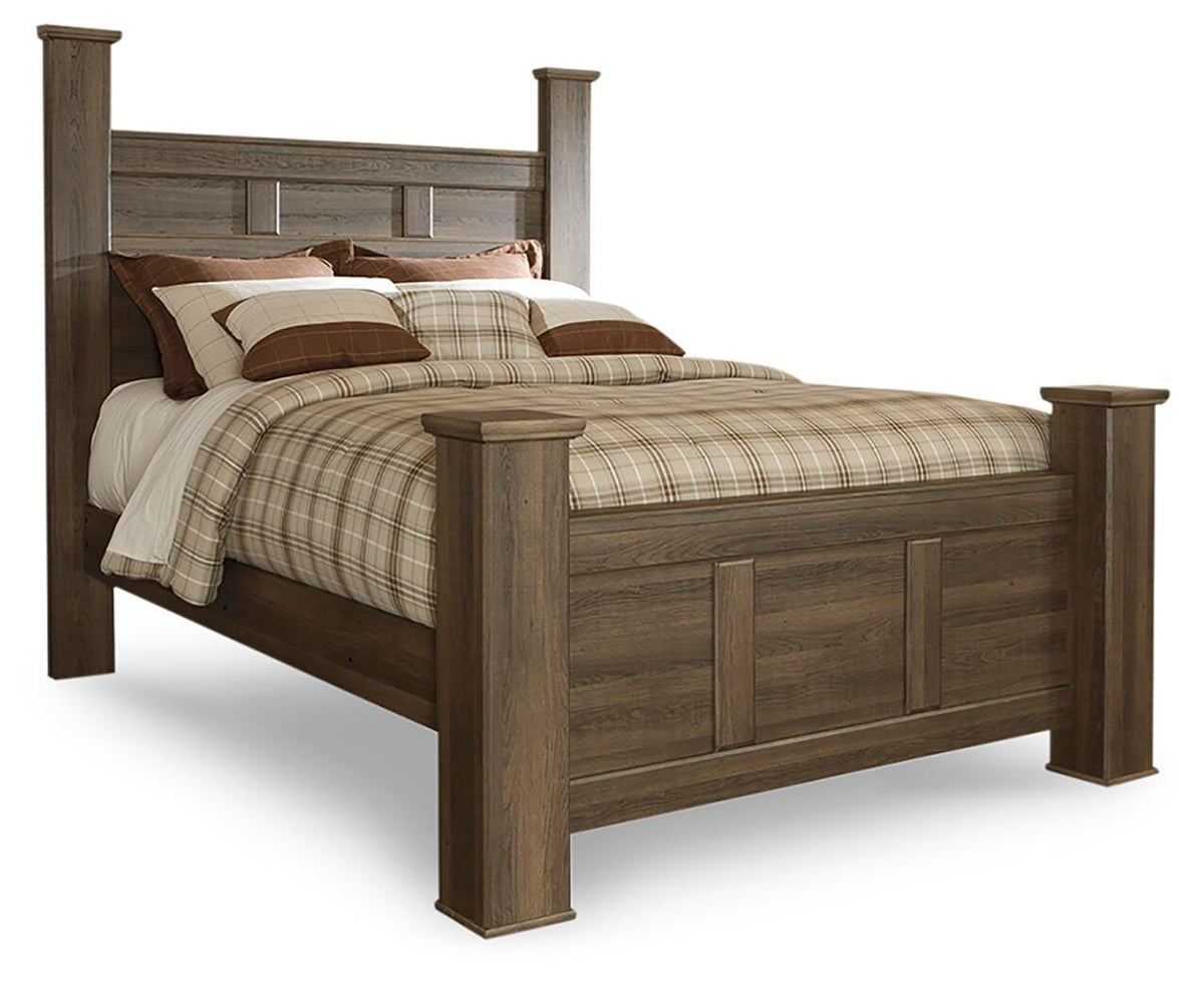 Juararo Queen Poster Bed, Dresser, Mirror, Chest and Nightstand