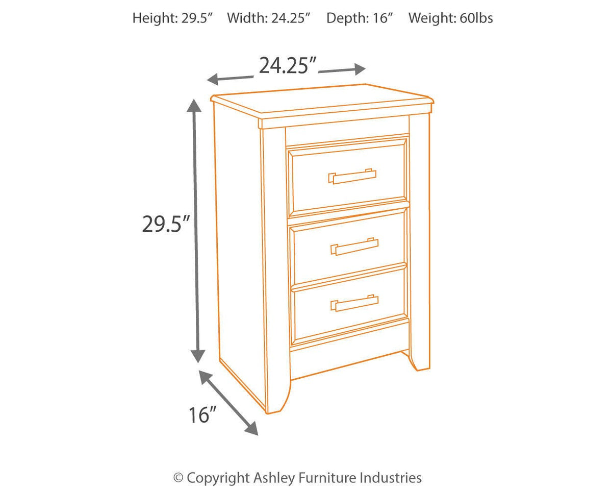 Juararo King Poster Bed, Chest and Nightstand