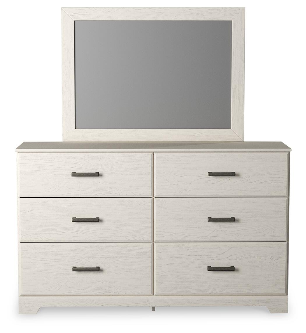 Stelsie King Panel Bed, Dresser, Mirror and Nightstand