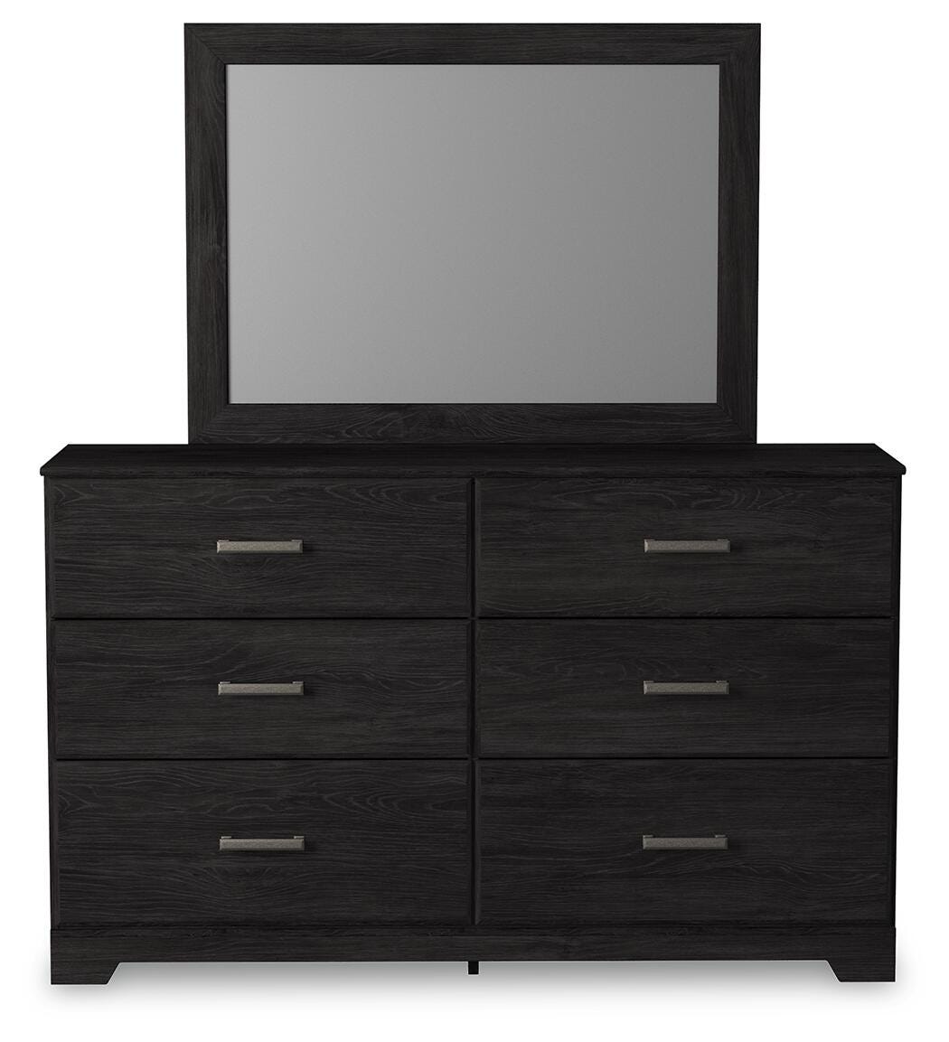 Belachime Full Panel Bed, Dresser, Mirror and Nightstand