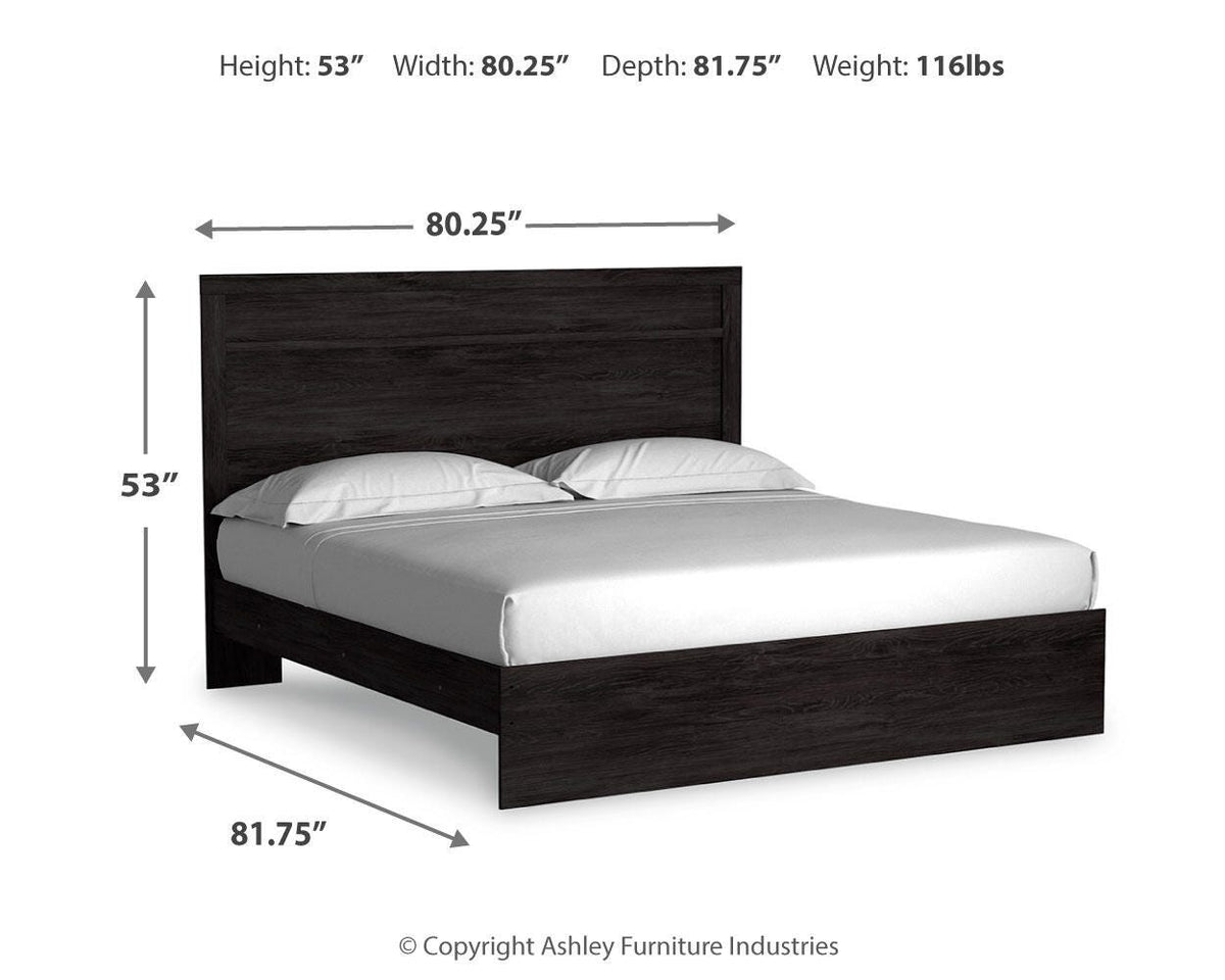 Belachime King Panel Bed, Dresser and Mirror