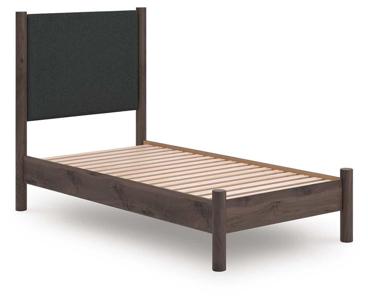 Pamytta Twin Upholstered Panel Platform Bed