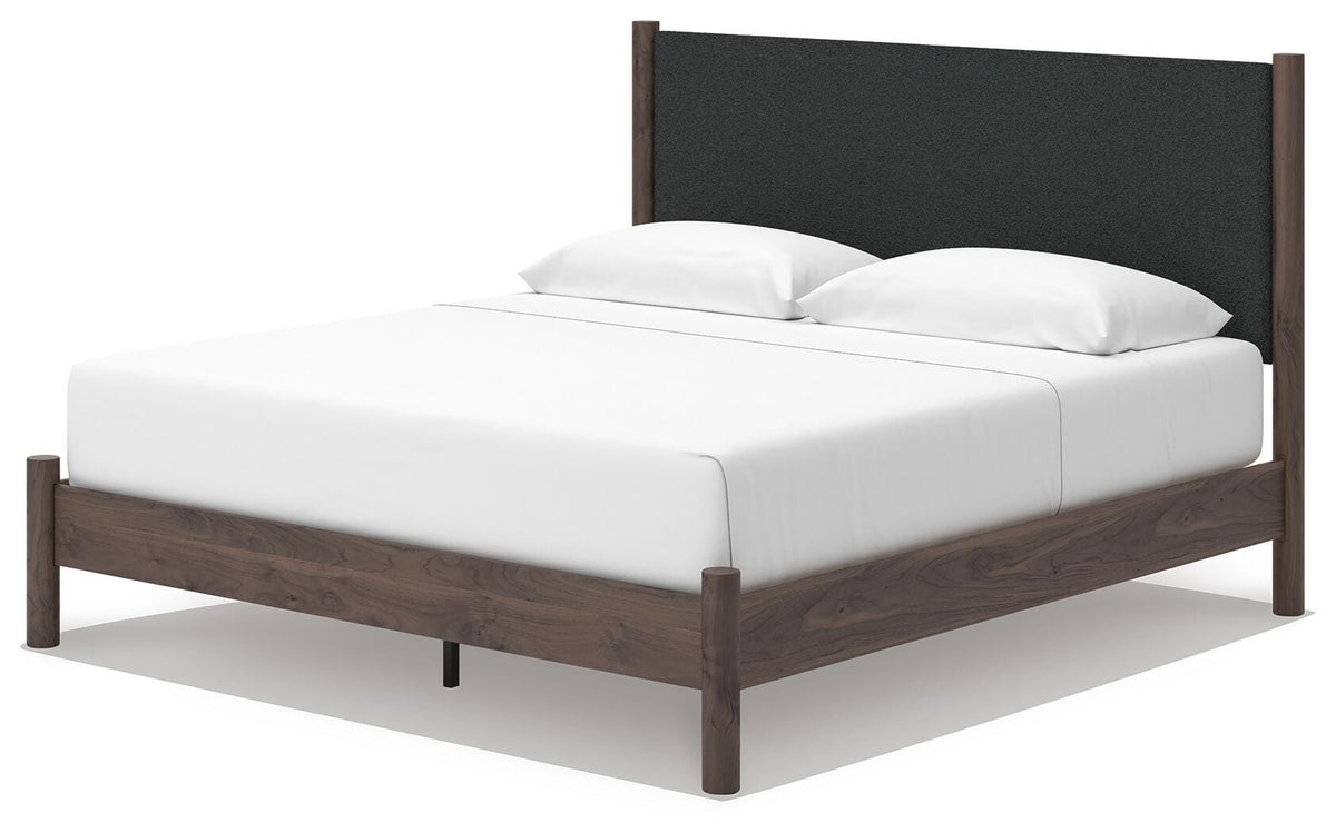 Pamytta King Upholstered Panel Platform Bed