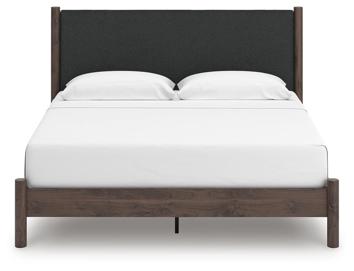 Pamytta King Upholstered Panel Platform Bed