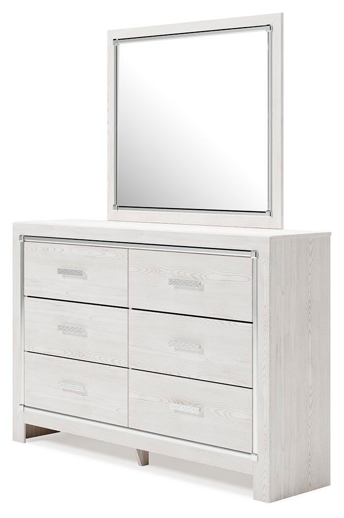 Altyra King Panel Bed, Dresser, Mirror, Chest and Nightstand