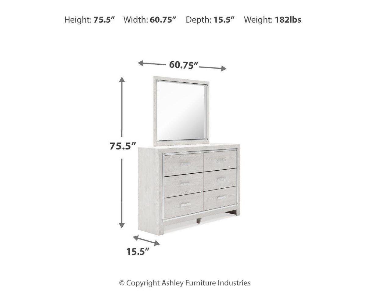 Altyra King Storage Bed, Dresser, Mirror and 2 Chests