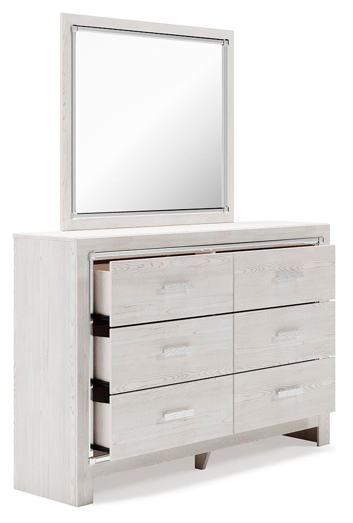 Altyra Full Panel Bed, Dresser, Mirror and Chest