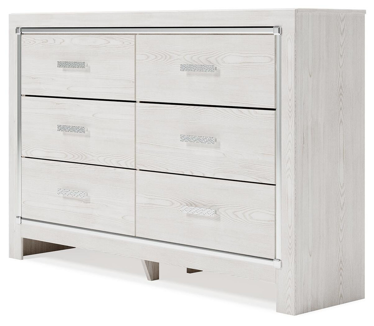 Altyra Full Upholstered Panel Bed, Dresser and Nightstand