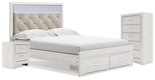 Altyra Queen Storage Bed, Chest and Nightstand