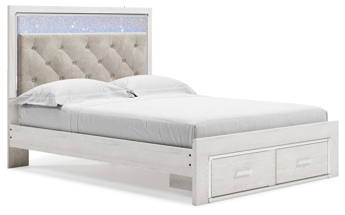 Altyra Queen Storage Bed, Dresser Mirror, Chest and 2 Nightstands