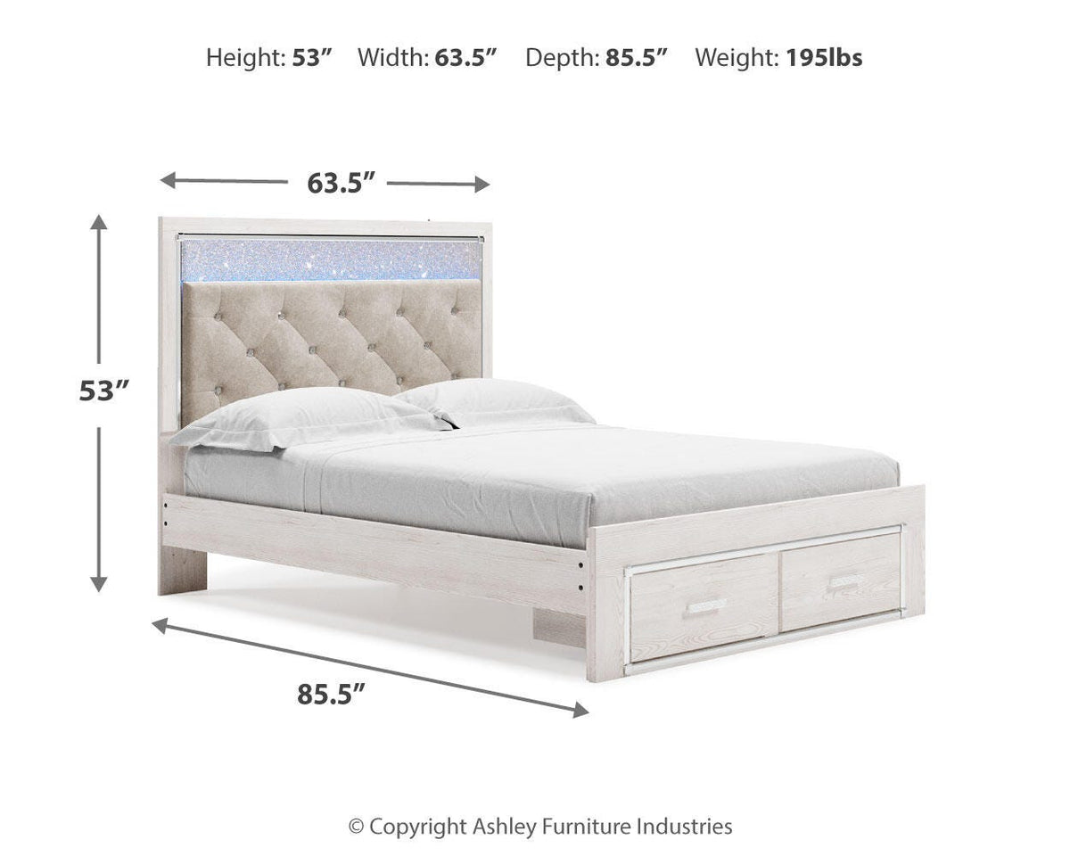 Altyra Queen Storage Bed, Dresser Mirror, Chest and 2 Nightstands