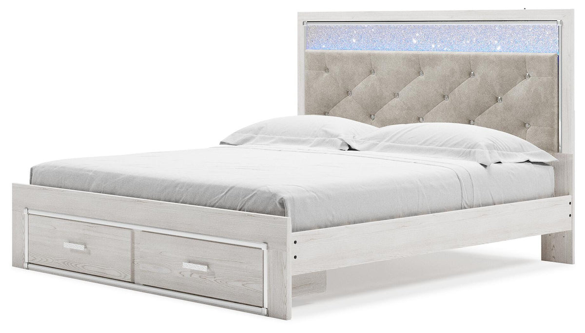 Altyra King Storage Panel Bed and Nightstand