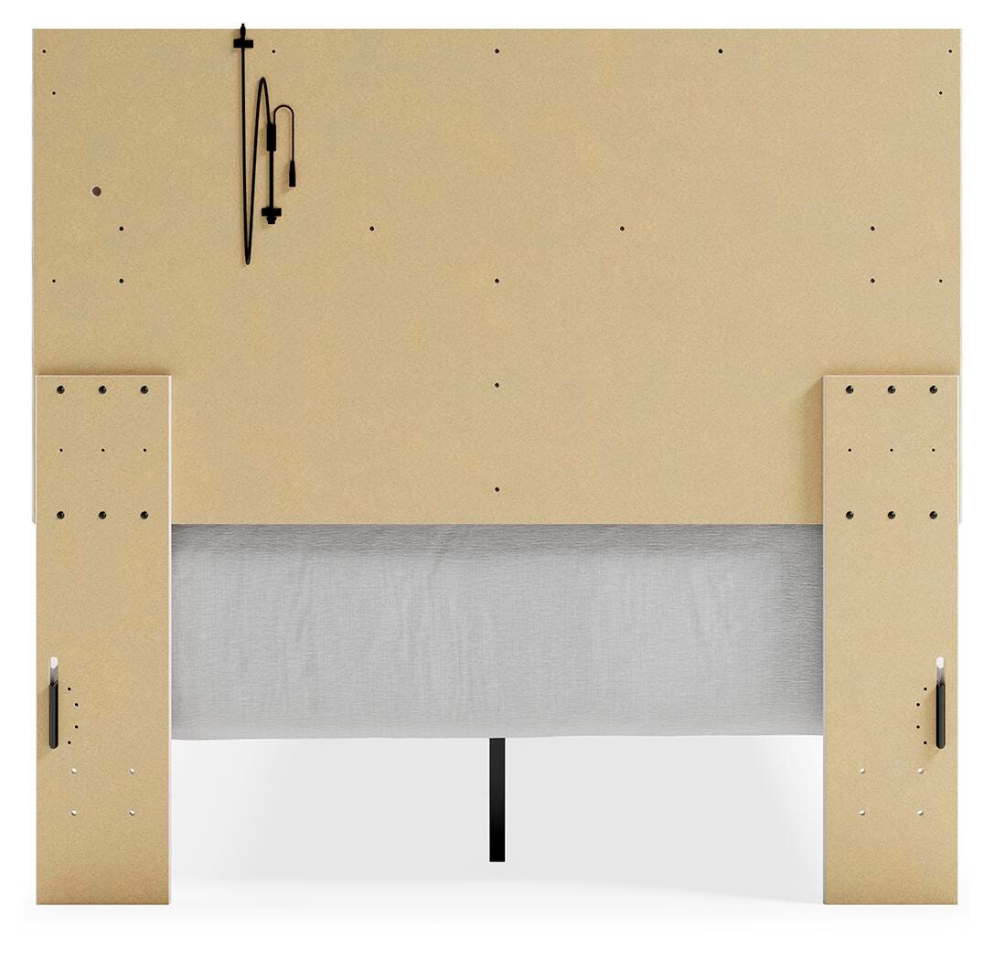 Altyra Full Upholstered Panel Bed, Dresser and Nightstand