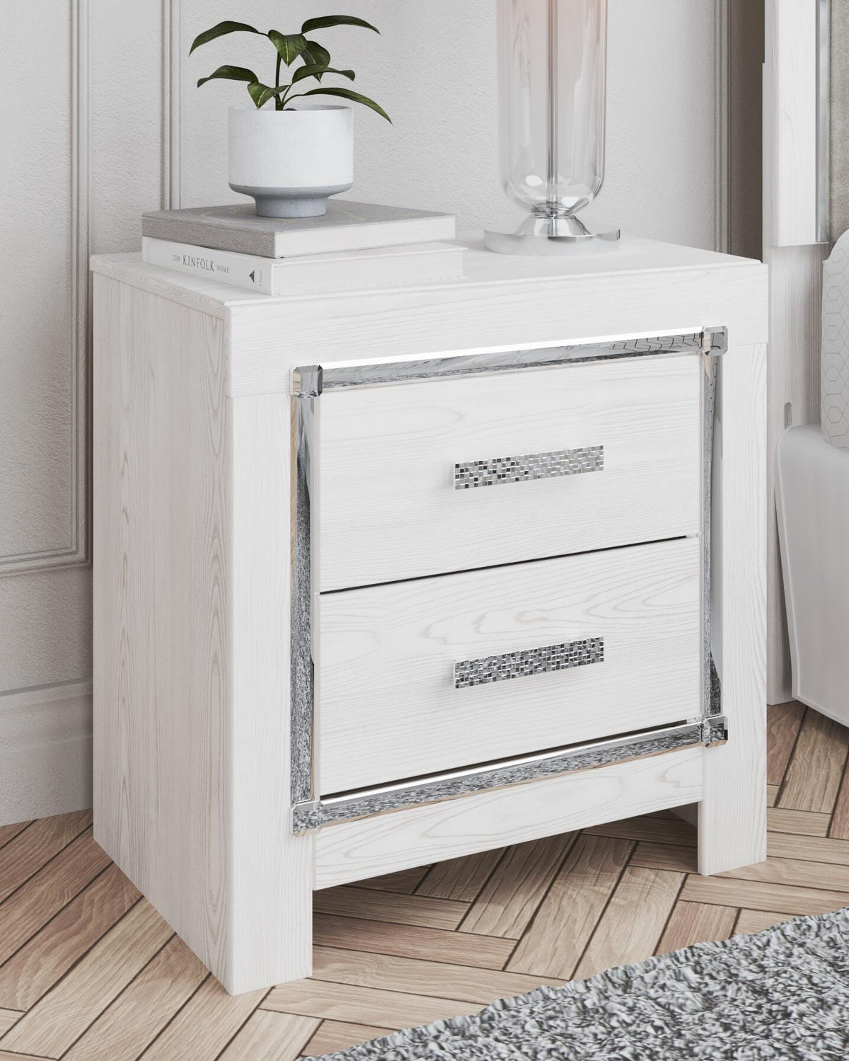 Altyra Twin Panel Bed, Chest and Nightstand