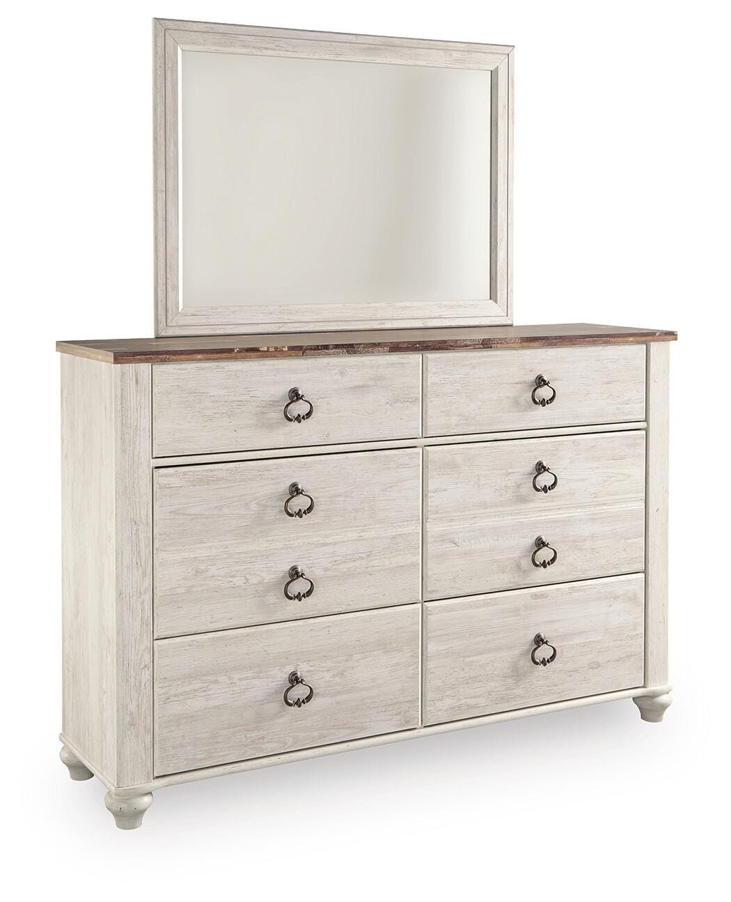 Willowton Full Panel Bed, Dresser, Mirror, Chest and Nightstand
