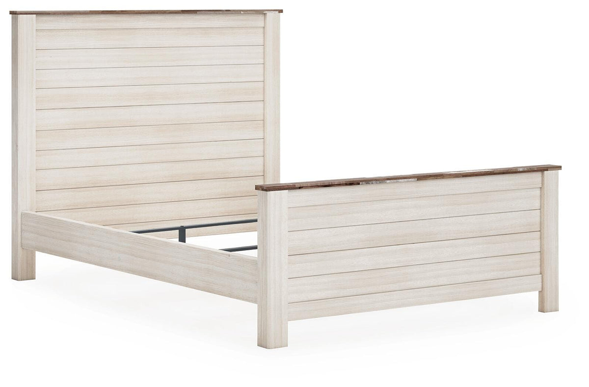 Willowton Queen Panel Bed, Dresser and Mirror