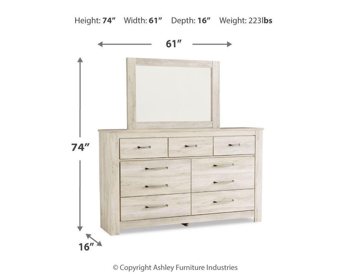 Bellaby Queen Panel Bed, Dresser and Mirror
