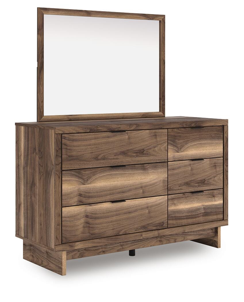 Chirason Full Panel Platform Bed, Dresser and Mirror