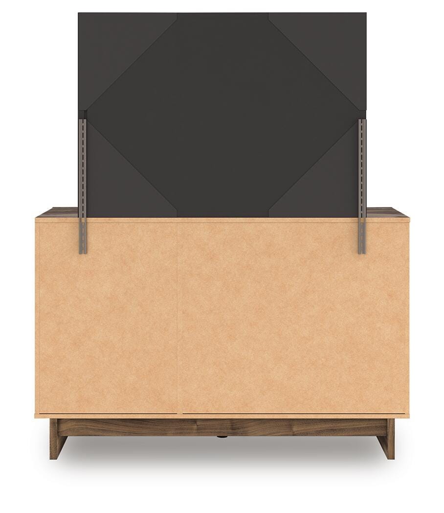 Chirason Twin Panel Platform Bed, Dresser and Mirror