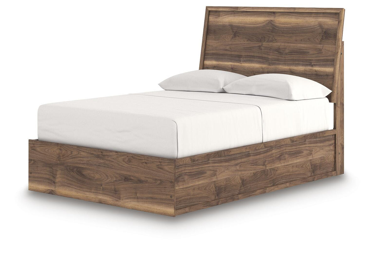 Chirason Full Panel Platform Bed, Dresser and Mirror