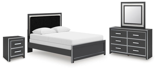 Zuraleus Queen Panel Bed, Dresser, Mirror and Nightstand