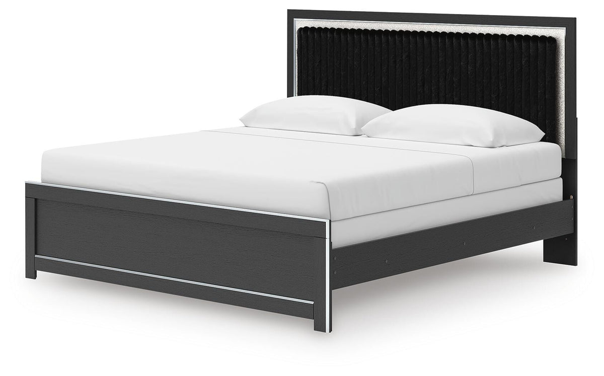 Zuraleus King Panel Bed, Dresser, Mirror and Nightstand