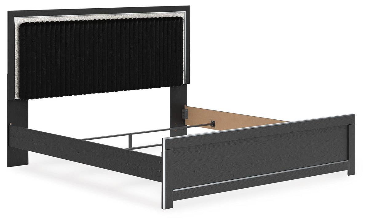 Zuraleus King Panel Bed, Dresser, Mirror and Nightstand