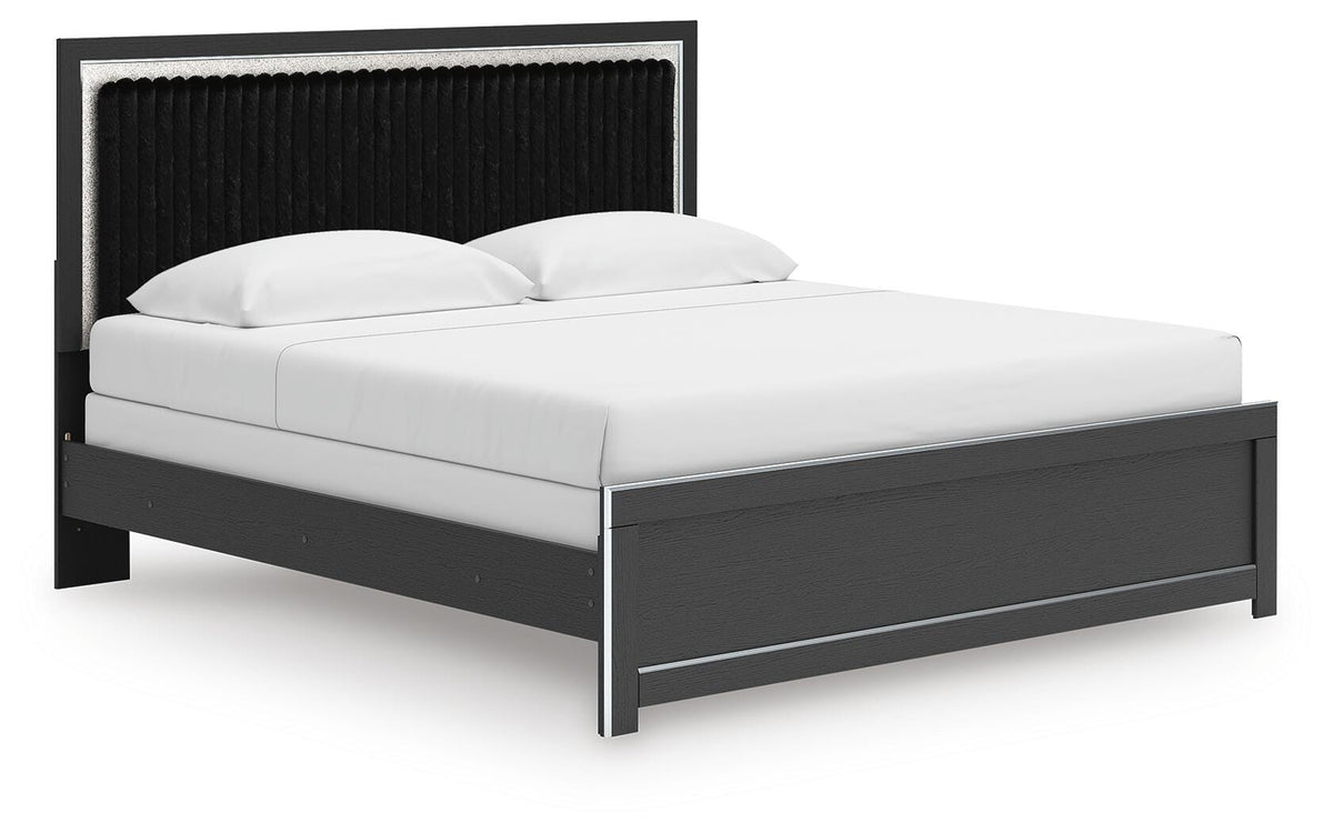 Zuraleus King Panel Bed, Dresser, Mirror and Nightstand