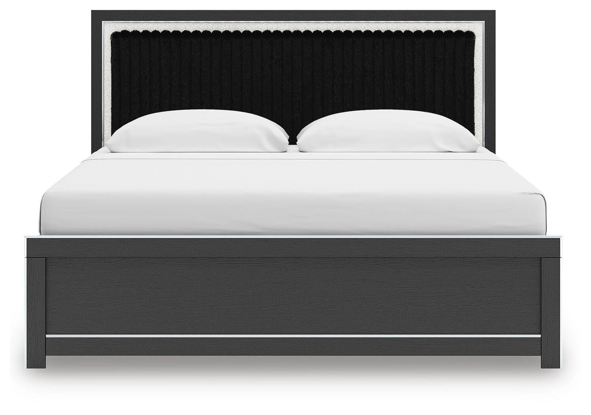 Zuraleus King Panel Bed, Dresser, Mirror and Nightstand