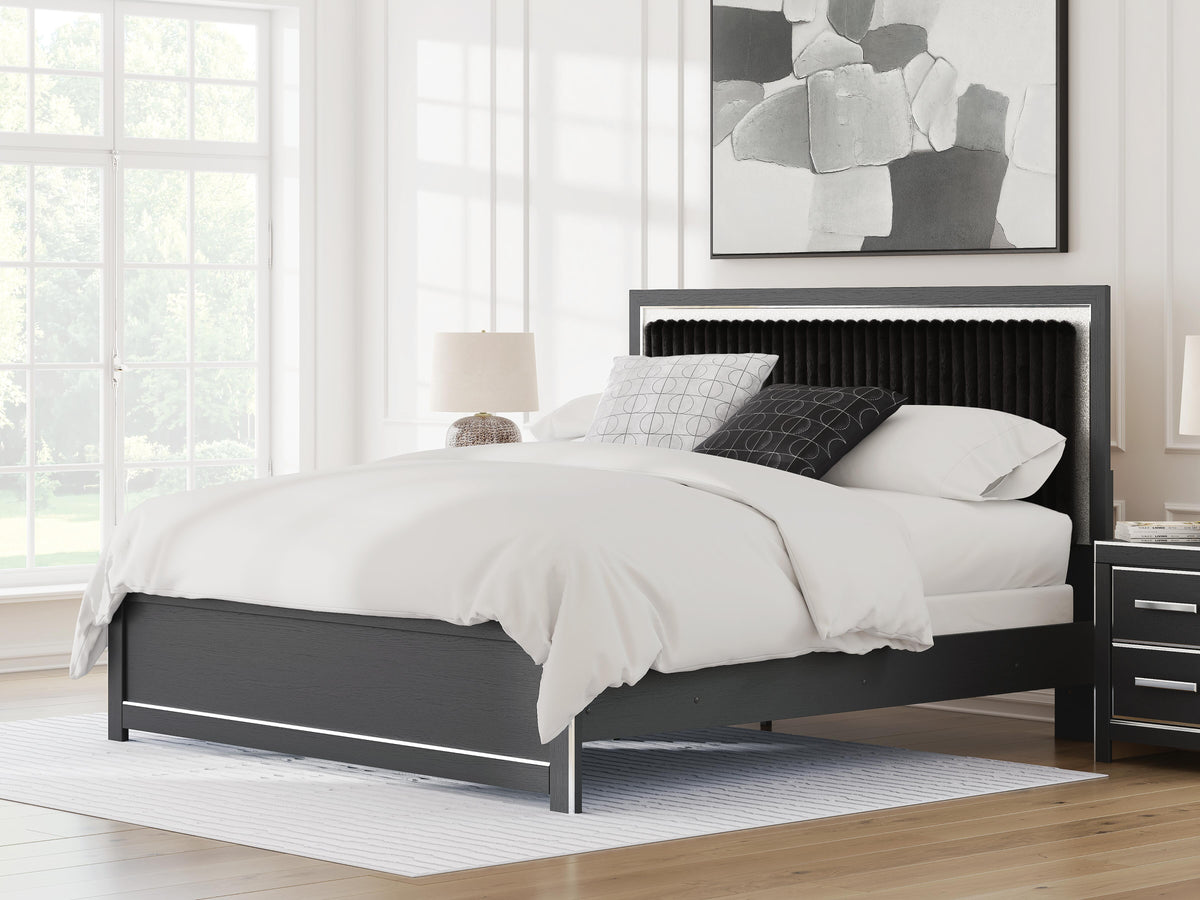 Zuraleus King Panel Bed, Dresser, Mirror and Nightstand