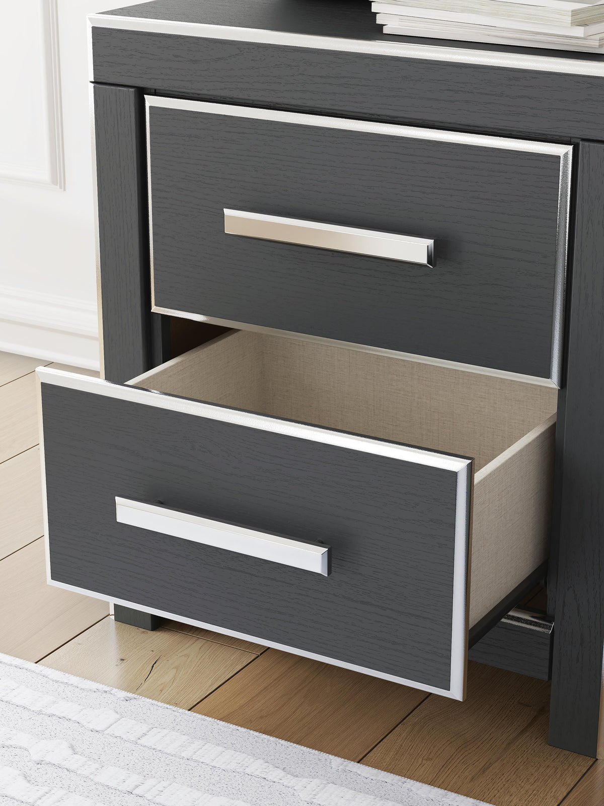 Zuraleus King Panel Bed, Dresser, Mirror and Nightstand