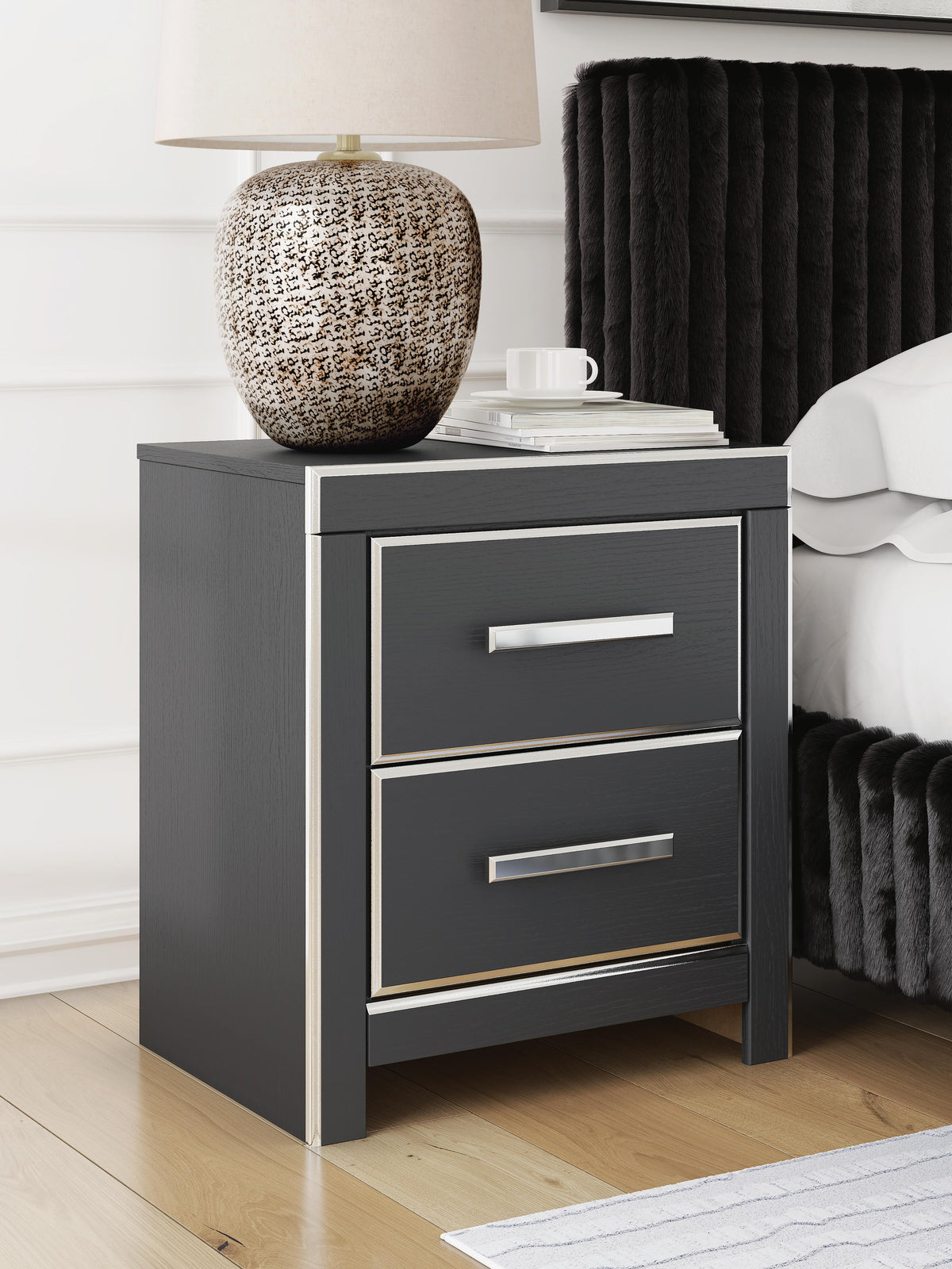 Zuraleus King Upholstered Bed, Dresser, Mirror and 2 Nightstands