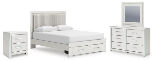 Zuraleus Queen Storage Bed, Dresser, Mirror and Nightstand