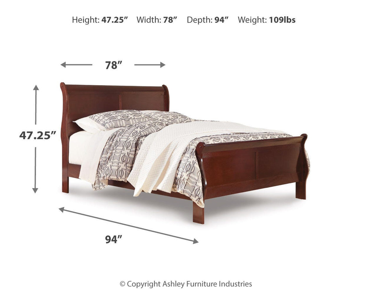 Alisdair California King Sleigh Bed, Dresser, Mirror, Chest and Nightstand