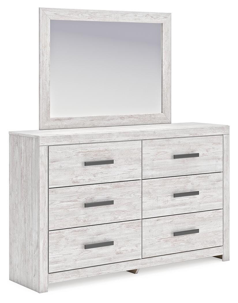 Cayboni Full Panel Bed, Dresser and Mirror