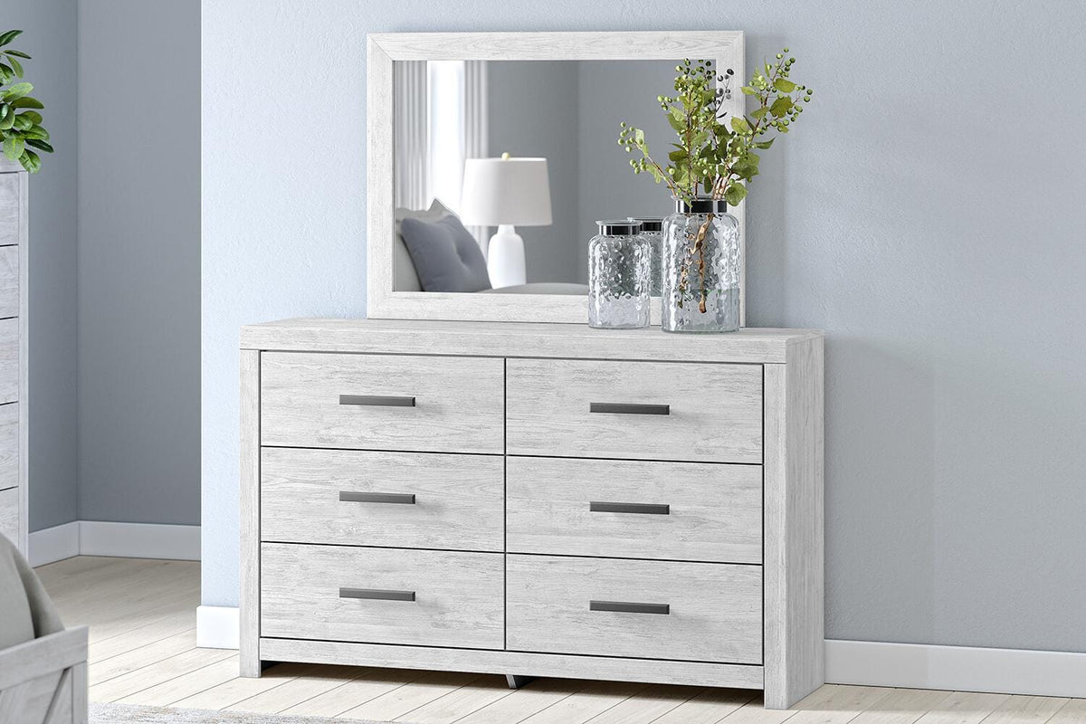 Cayboni King Panel Bed, Dresser, Mirror, Chest and 2 Nightstands