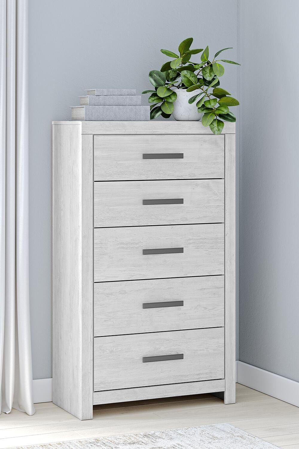 Cayboni Full Panel Bed, Dresser, Mirror, Chest and 2 Nightstands