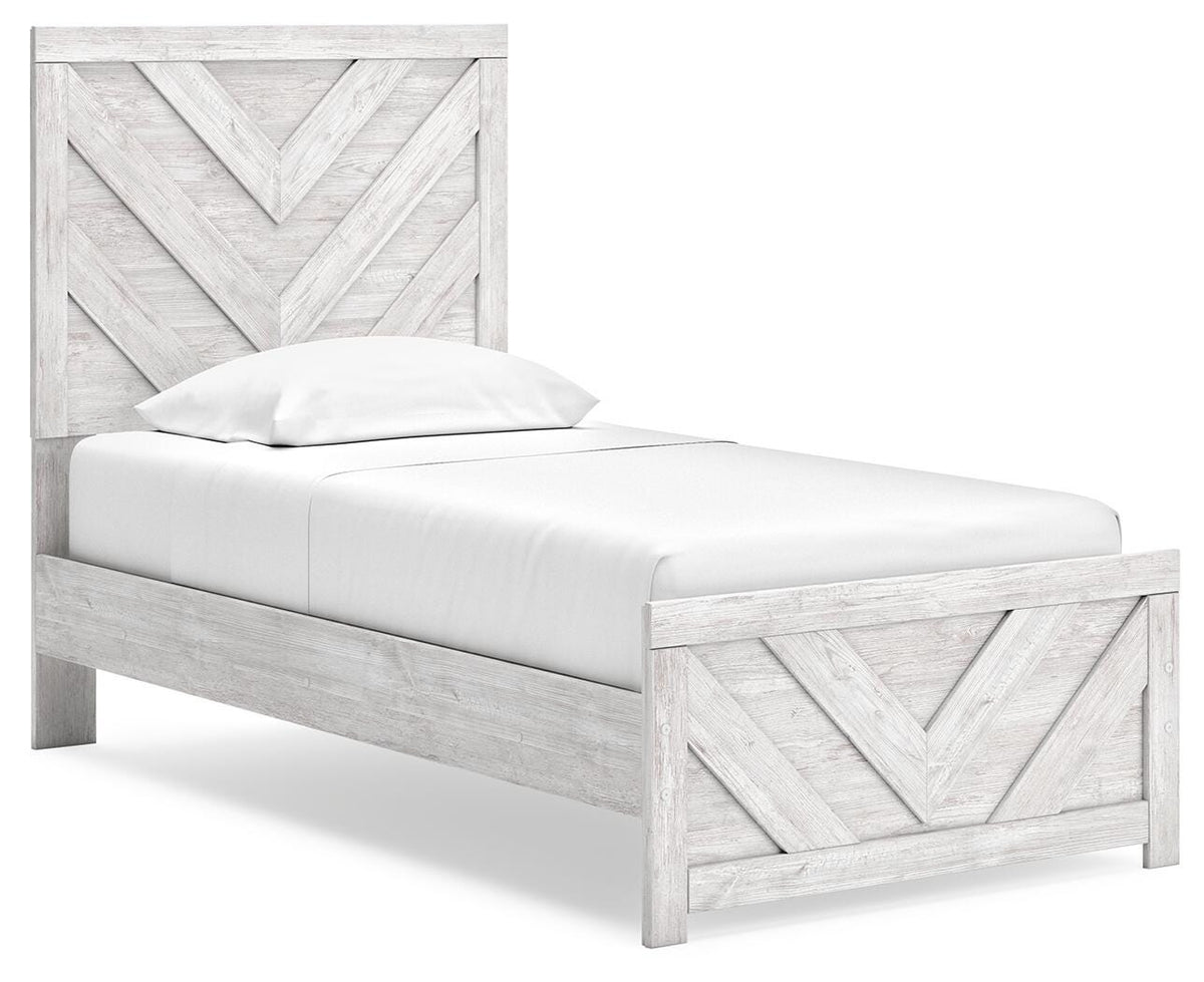 Cayboni Twin Panel Bed, Dresser and Chest