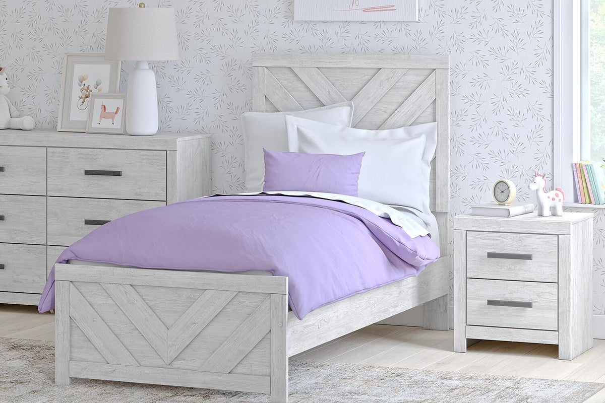 Cayboni Twin Panel Bed, Dresser and Chest