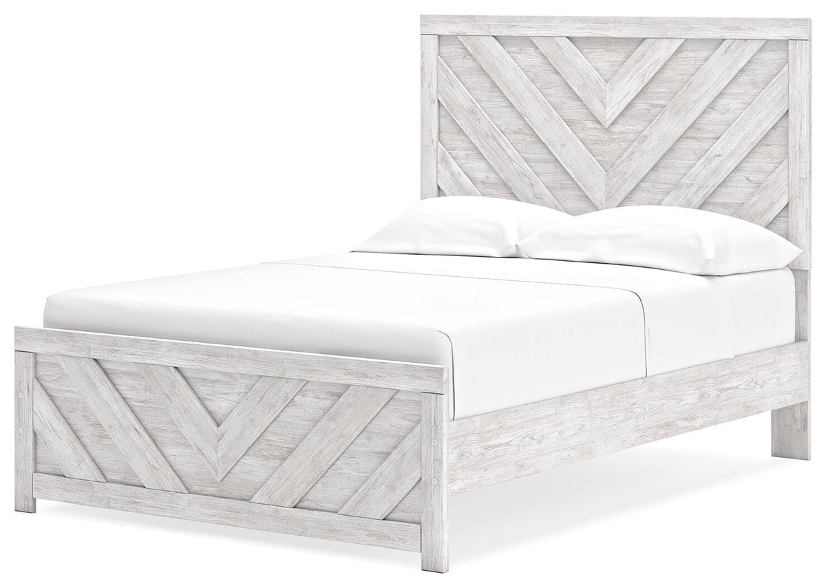 Cayboni Full Panel Bed, Dresser and Mirror
