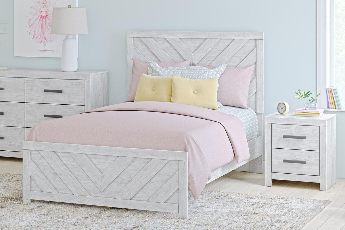 Cayboni Full Panel Bed, Dresser and Mirror