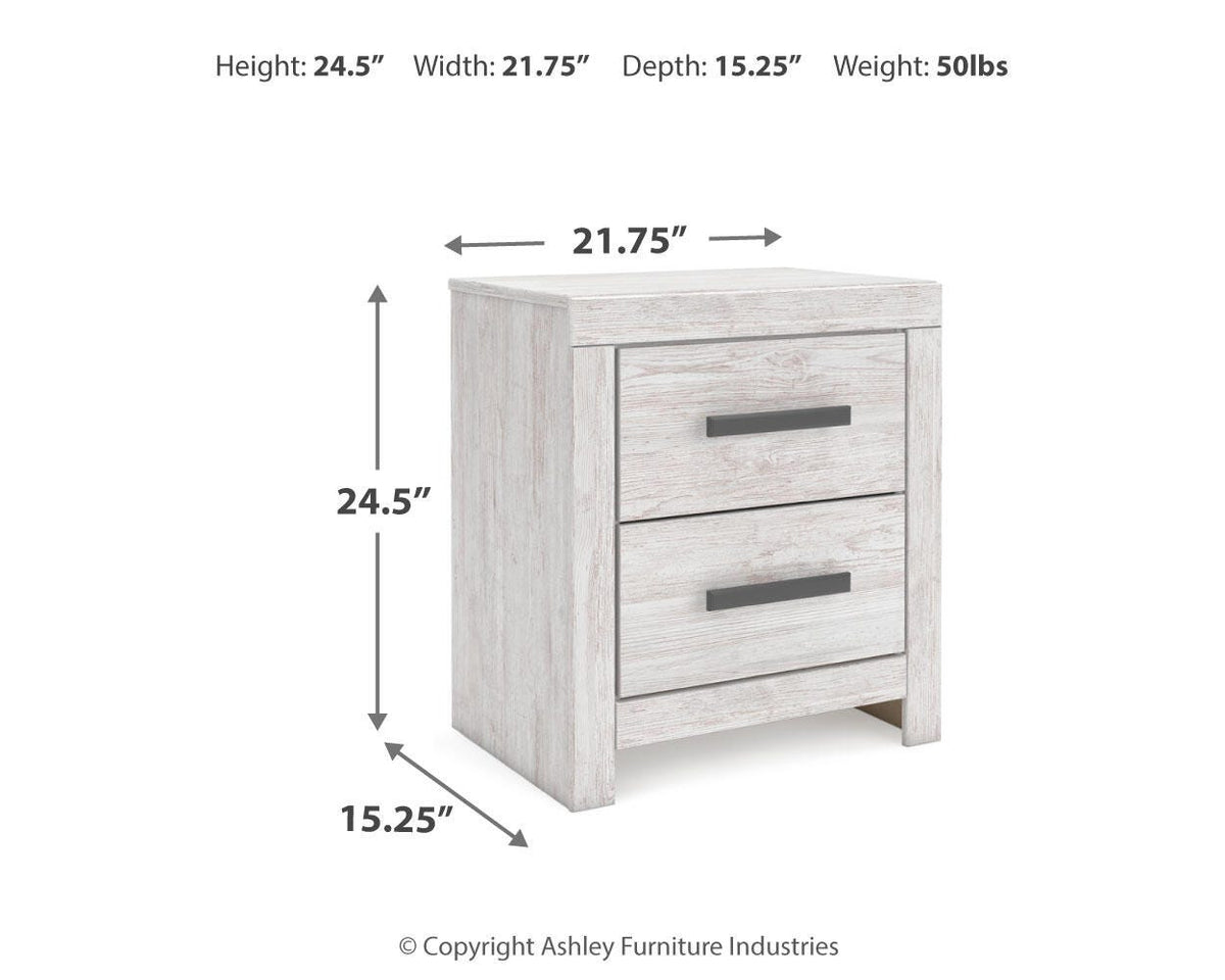 Cayboni King Panel Bed, Dresser, Mirror, Chest and 2 Nightstands
