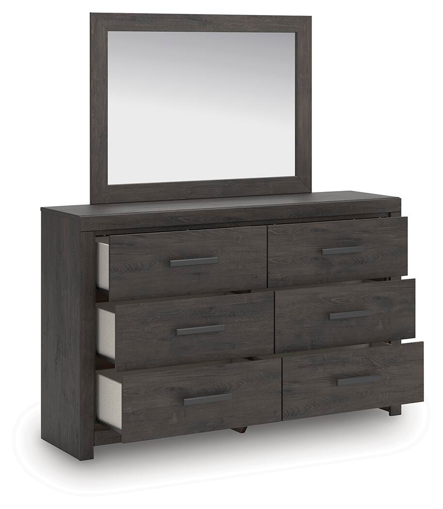Prendonea Queen Panel Bed, Dresser and Mirror