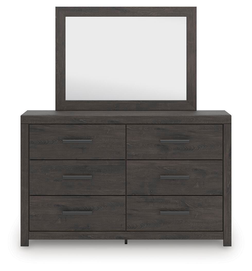 Prendonea Full Panel Bed, Dresser, Mirror, Chest and Nightstand